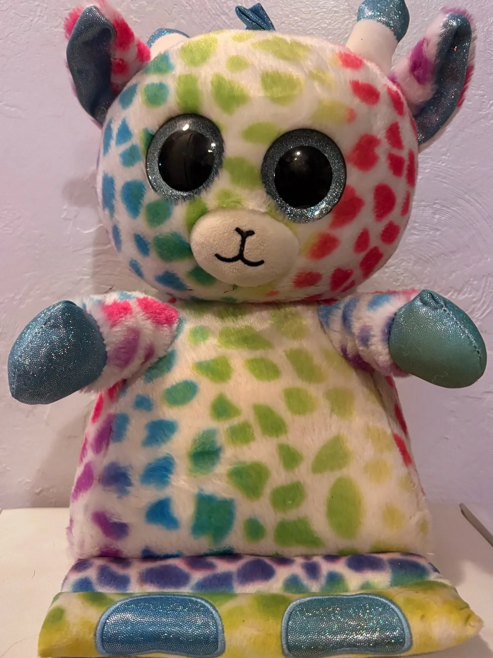 Plush Rainbow IPad Holder Stuffed Animal